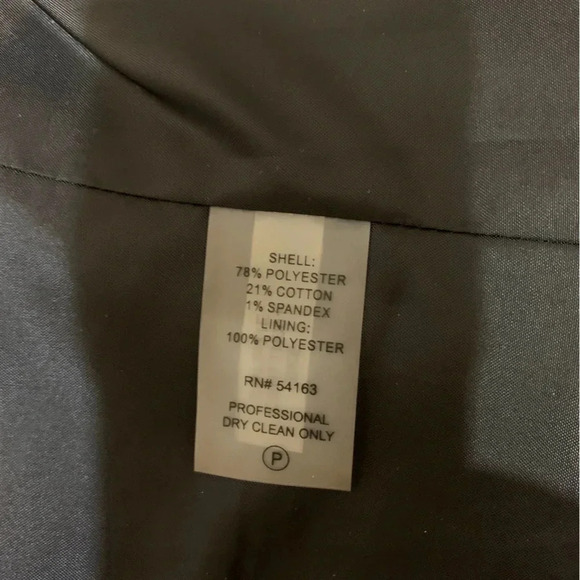 Calvin Klein Women's Open Front Ruffle Blazer Coat Lined Party Holiday Size 6 - Picture 5 of 9